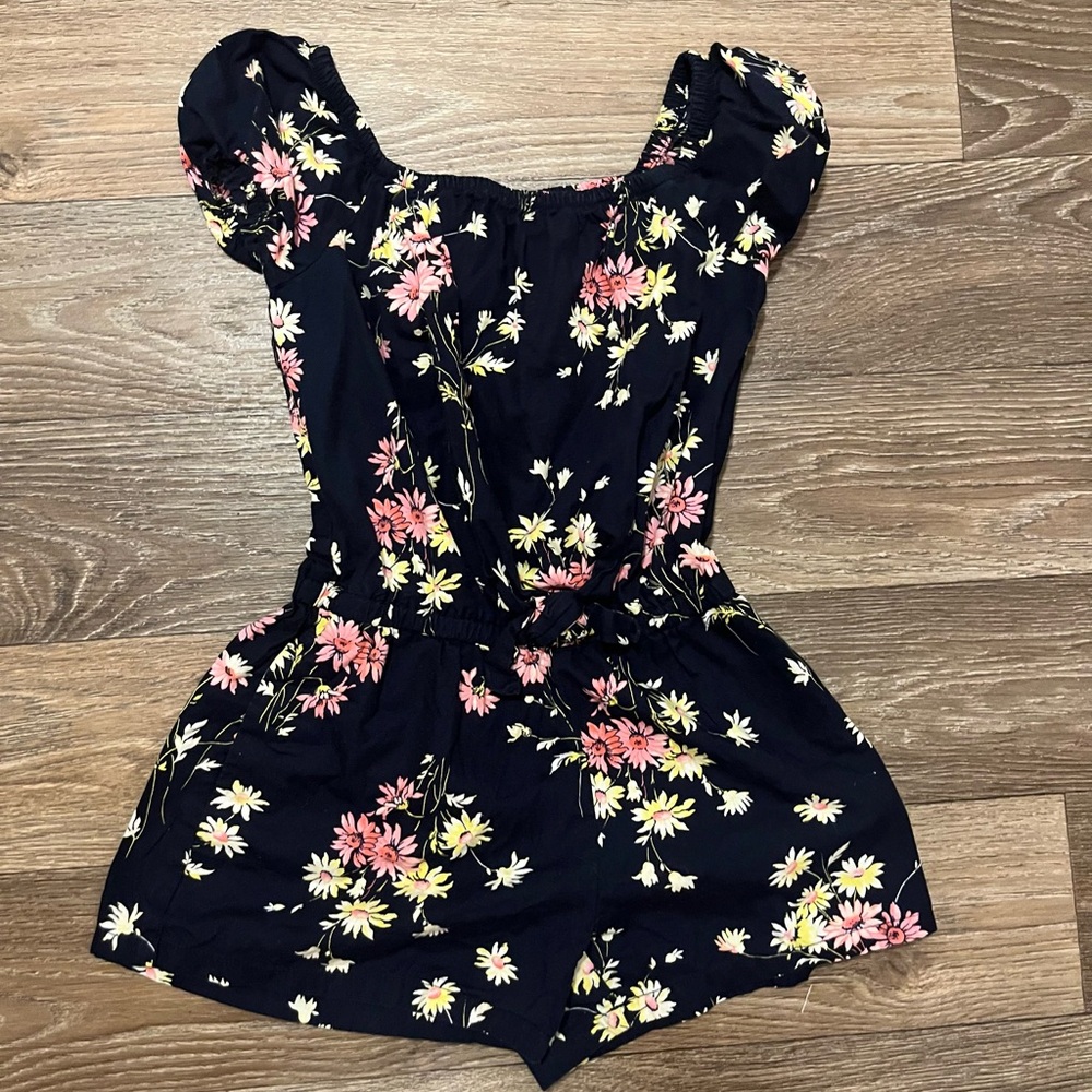 GAP Kids Navy Floral Skirt